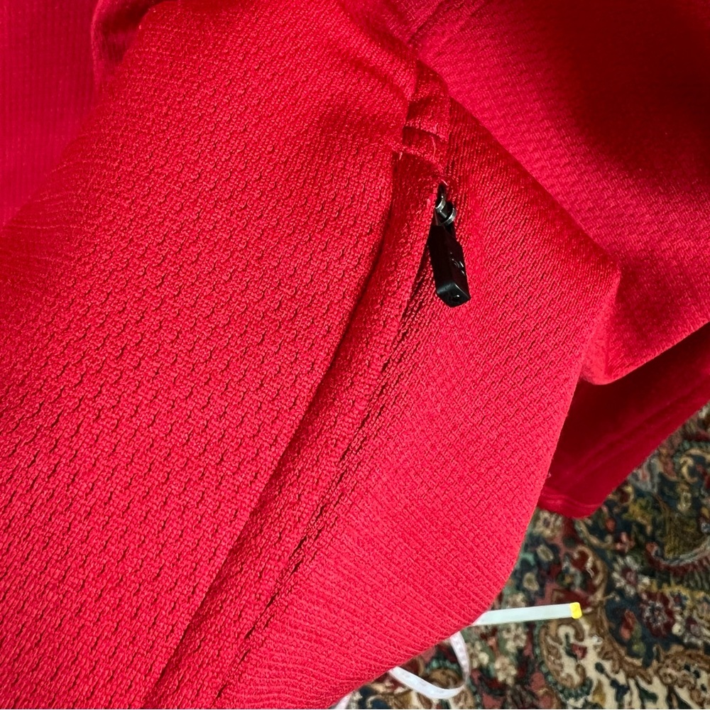 Under Armour Full Zip Red Knit Jacket - Picture 8 of 8